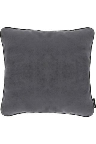 Biyeli Kırlent Yastık Kılıfı Antrasit Rengi 45x45