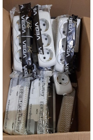 42  Adet 3'lü Topraklı Klemensli Grup Priz