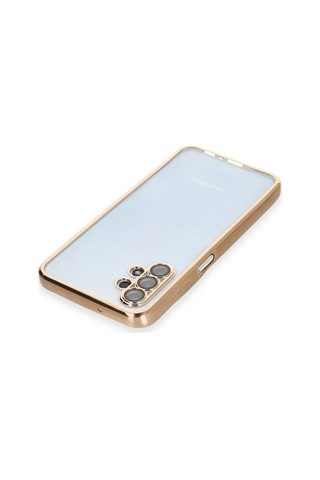 Tedar Samsung Galaxy Uyumlu A13 4g Kılıf Razer Lensli Silikon - Gold Najmaddin standart