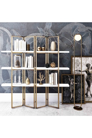 Cloe Gold Kitaplık&duvar Rafı