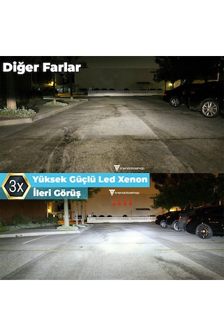 Oyota Corolla Uyumlu 2004-2012 Şimşek Etkili Sis Led Xenon Far Ampulü