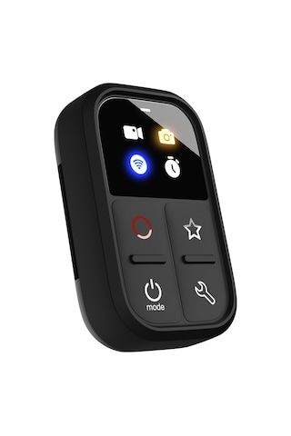 Ranyeek Gopro Hero 10/9/8/max Uyumlu Spor Kamera Kumandası - Led Ekran, 50m Kontrol Mesafesi, 420mah Pil, Su Geçirmez, Bileklik Kayışı Ve Şarj Kablosu Dahil Siyah