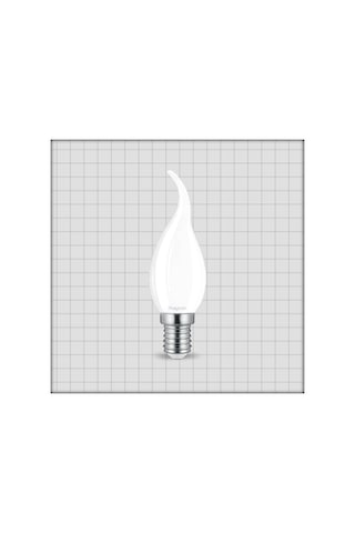 Kıvrık Buji Led Ampul Cam 4 W E-14 6500K Beyaz Işık Braytron - B