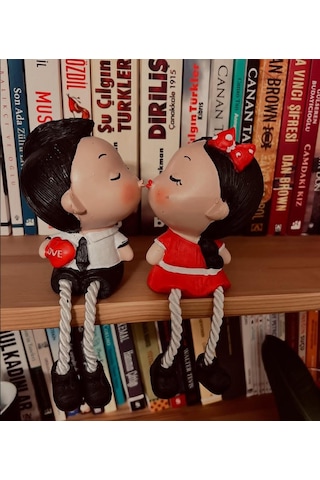 2 Li Ayakları Sallanan Öpüşen Biblo 01