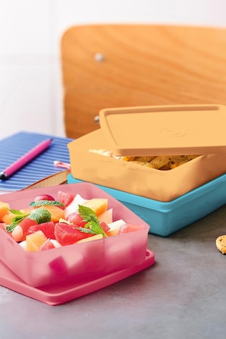 Tupperware Eco+ Kare 3'lü Tasıma Kabı Seti