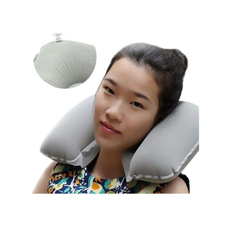 Hobibahçem Seyahat Yolculuk Uyku Boyun Yastığı Ergonomik Ortopedik Yastık Gri