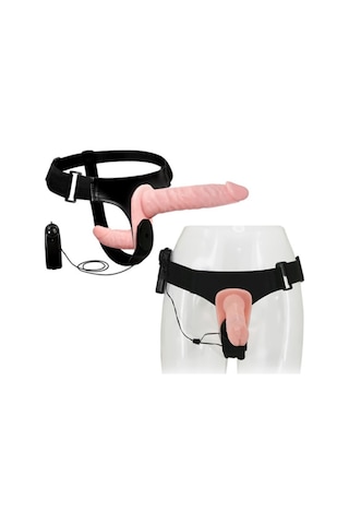 Hızlı Express Baile Çift Taraflı Titreşimli Strapon Belden Bağlamalı Vibratör Penis