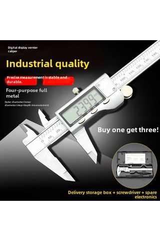 Geeksen Endüstriyel 0-150mm 304 Paslanmaz Çelik Dijital İç Ölçer - Olta Kamışı Göz Ve Gövde Tamiri İçin Hassas Ölçüm Aracı