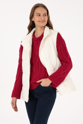 U.s. Polo Assn. Kadın Yelek Dokuma 50308632-vr256 İnci