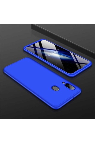 Samsung Uyumlu Galaxy A10s Kılıf Zore Ays Kapak Mavi