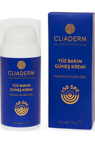 Cliaderm Yüksek Koruma ve Nemlendirici Yüz Güneş Kremi SPF50+ 150 ML