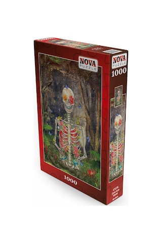 Nova Puzzle 1000 Parça - Çiçek Açan İskelet