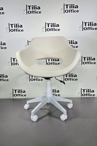 Monaco Çalışma Kesim Çocuk Koltuğu Beyaz Ayak Krem