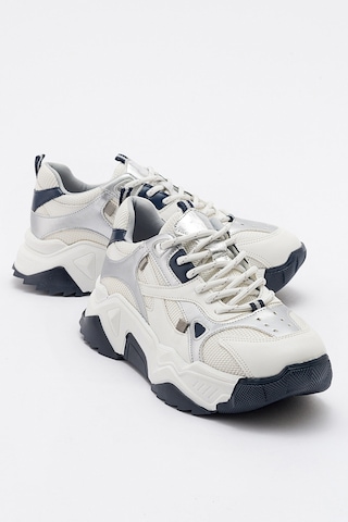 Luvishoes Lecce Beyaz-laci Kadın Spor Ayakkabı Beyaz - Lacivert