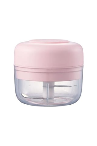 Mutfak Mini Gıda Kıyma Usb Şarj Sarımsak Chopper Öğütücü Gadget Triturador Dealimento Cocina Pembe, 100ml Ahşap - Pudra