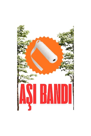 3 Adet Süper Kalite Esnek Aşı Bandı Kendinden Yapışkanlı Fidan Aşı Bağı Esnek Göz Aşı Bandı 100 Mt