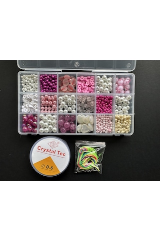 18 Gözlü Pembe Renk Hobi Yapım Seti