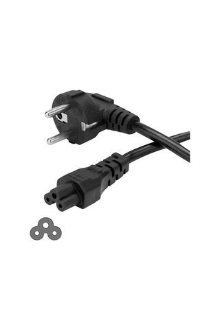 3x1 Yonca Power Güç Kablosu Notebook Adaptör Kablosu 3m