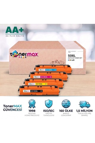 Samsung Clt-506l Cmyk Uyumlu Toner Seti Aa Plus / Clp-680 / Clx-6260 / Clt-k506l / Clt-c506l / Clt-m506l / Clt-y506l