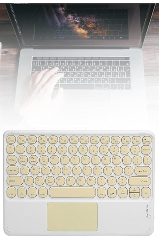 Bluetooth - 217 - Touchpad Klavye 10.9 İnch Kablosuz Wifi Q - Glblseme - Klavye Slim