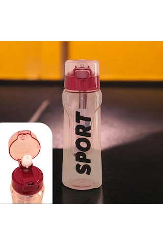 Sporcu Matarası Pipetli 700ml Solo Tp706 Bordo