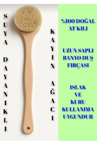 Üçlü Banyo Seti At Kılı Banyo Sırt Fırçası+ Kaktüs Otu Tırnak Temizleme+ Eldiven Kabak Lifli Banyo Lifi Suya Dayanıklı Kayın Ağacı