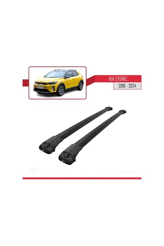 Kia Stonic 2018 Ve Sonrası İle Uyumlu Ace-1 Ara Atkı Tavan Barı Siyah