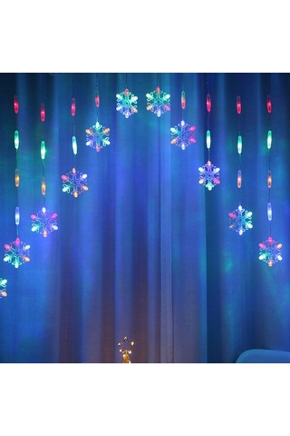 Led Ters V Kar Tanesi Beş Yıldızlı Dekoratif Işıklar Noel Su Geçirmez Dize Işıklar, Ab Tak Renkli Işık Diğer