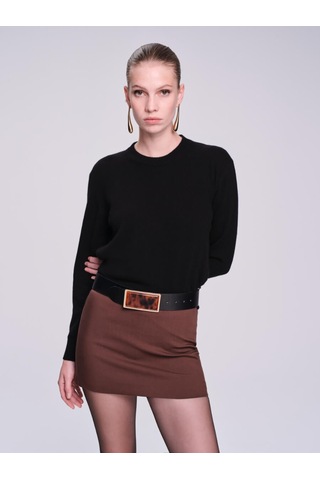 Hatemoğlu Saykı Woman Regular Fit Kaşmir Siyah Kazak