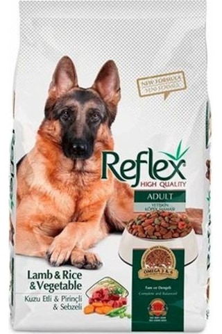 Reflex Kuzu Etli Pirinçli Sebzeli Yetişkin Köpek Maması 2 x 3 KG