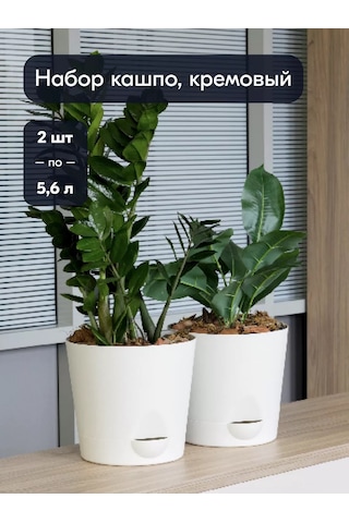 Interm Büyük Çiçek Saksısı, 2 Adet, 5.6 Litre 182712027