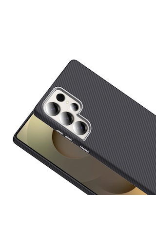 Samsung Galaxy Uyumlu S25 Ultra Kılıf M safe Özellik Karbon Sert