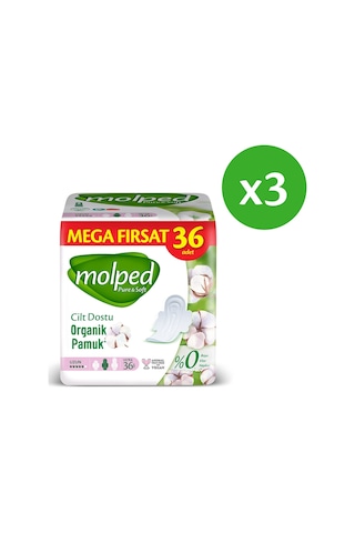 Molped Pure Soft Hijyenik Ped Uzun Süper Mega Paket 108 Adet