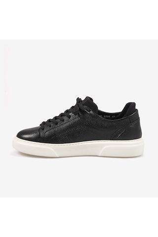 Kemal Tanca Erkek Eva Taban Hakiki Deri Bağcıklı Spor & Sneaker Ayakkabı S505 siyah