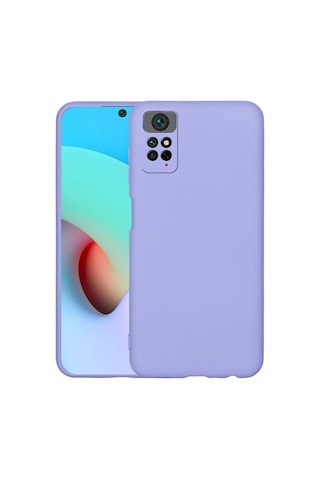 Xiaomi Redmi Note 12 Pro 4g Kılıf Yumuşak Silikon Kamera Korumalı Lansman Ata Pro Tech Lila