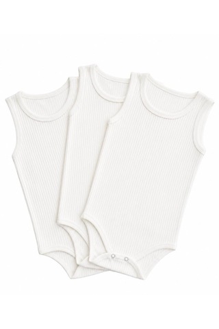 Miyakıdsworld Büyük Beden Çocuk Çıtçıtlı Body Ecru-3-10 Yaş Özel Gereksinimli Çocuklara Uygun Pamuklu 3 Adet Ekru