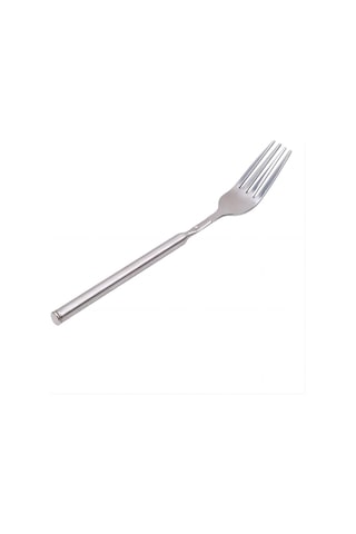 Paslanmaz Çelik Uzatılabilir Uzun Saplı Çatal Uzatılabilir Teleskopik Çatal Yemek Çatalı Gümüş