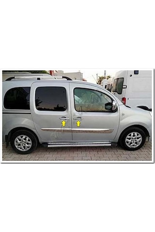 Renault Kangoo Krom Kapı Kolu 2008 Sonrası 4 Kapı Paslanmaz Çelik