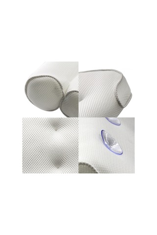 Yystore Örgü Küvet Yastığı Beyaz