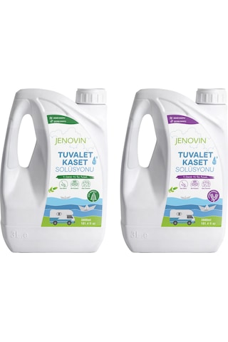 Jenovin Karavan Yat Tekne Tuvalet Wc Kaset Losyonu Çam ve Lavanta 2 x 3 L + Ölçek
