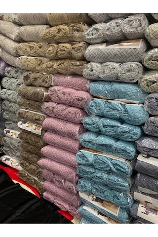 StarMall Tuğla Desen Likrali Jakarlı Kümaş Sandalye Örtüsü, Lastikli, Esnekli Sandalye Kılıfı 1 Adet Gri