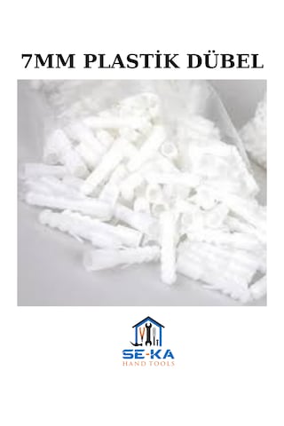 7mm Plastik Dübel 1000 Adet