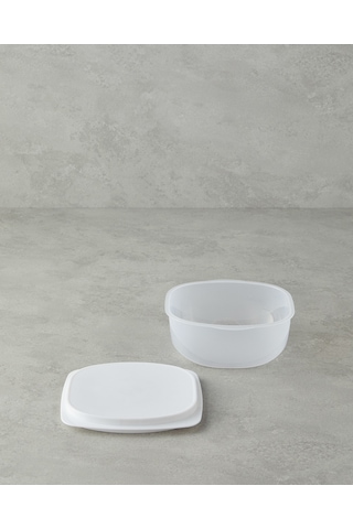 Morgan Plastik Saklama Kabı 16x16 Cm Beyaz Beyaz