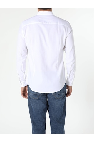 Colin's Slim Fit Shirt Neck Erkek Beyaz Uzun Kol Gömlek CL1048576_Q1.V1_WHT