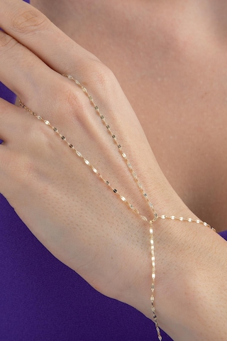 14 Ayar Altın Aynalı Zincir Şahmeran Sah0009 Sarı Altın