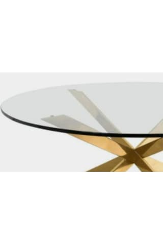 Erika Gold Metal Yemek Masası