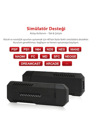 X2 Plus Game Stick Güncellenmiş Sürüm Oyun Kartı İyileştirilmiş, Retro i Oyun Konsolu