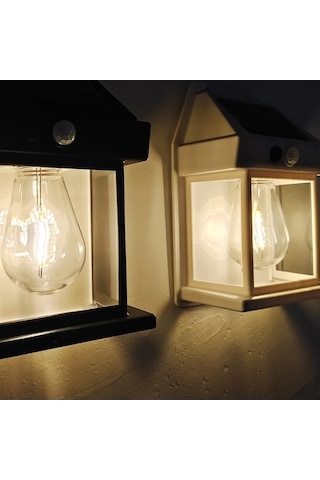 Besthome1 Yeşil Güneş Enerjili Dış Cephe Lambası, İnsan Algılama 3 Mod, Bahçe Villa Avlu Işığı, Sıcak Işık, 1800mah Batarya Jy