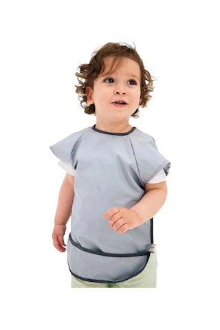 Miniboni Uzun Kol Önlük - Kısa Kol Önlük Seti - Grey