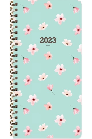 Color 2023 8x16 Haftalık Cep Ajandası - Su Yeşili Su Yeşili